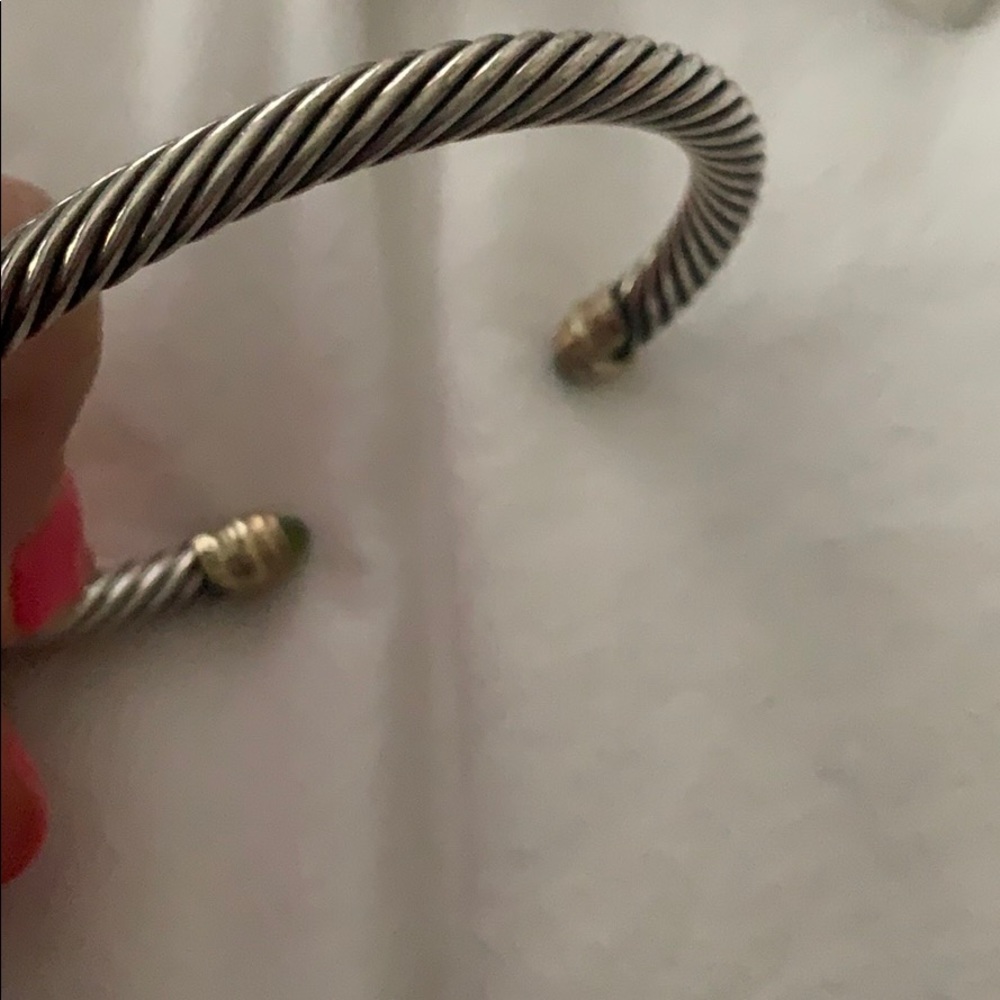 David Yurman Bracelet w Peredot and 14K Gold, 5mm - Picture 6 of 7